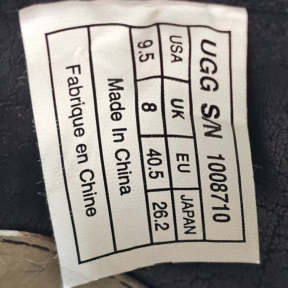 UGG PENELOPE Ankle Boots Black SHERPA Side Zip 1008710 WOMEN'S Size 9.5 - Picture 12 of 12